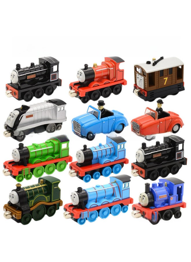 Thomas Small Locomotive Alloy Magnetic Connection Toby Gordon Henry James Toy-Color:Henry.