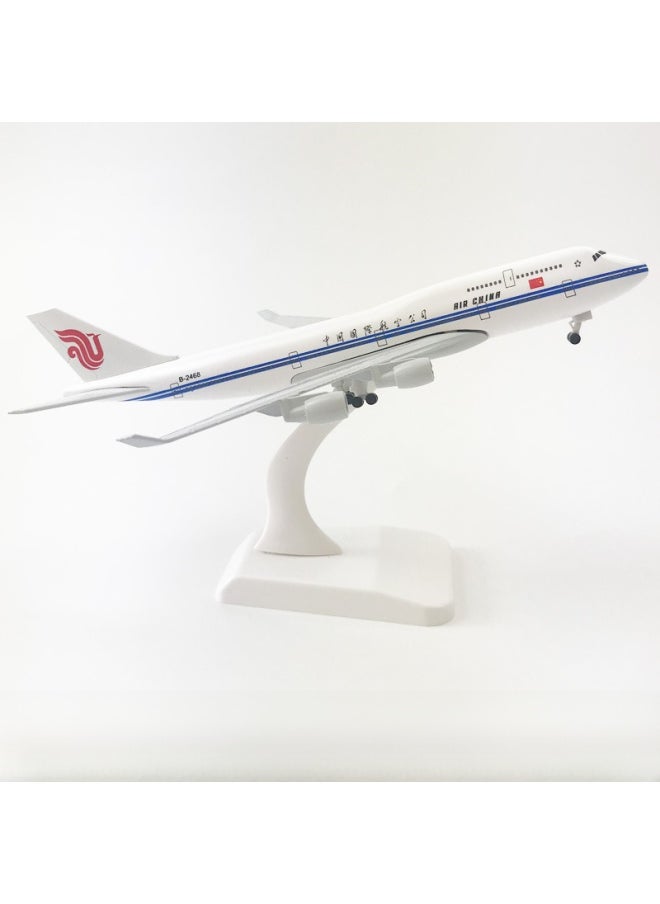 20cm Aircraft Model Alloy Solid Domestic And Foreign Major Aviation Boeing 737 Airbus 380 Ornaments Simulation Model-Color:20cm Swim A321
