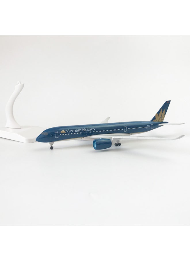 20cm Vietnam A350 Solid Alloy Aircraft Model With Landing Gear Model Aircraft Static Ornaments Gift Collection-Color:20cm Vietnam A350