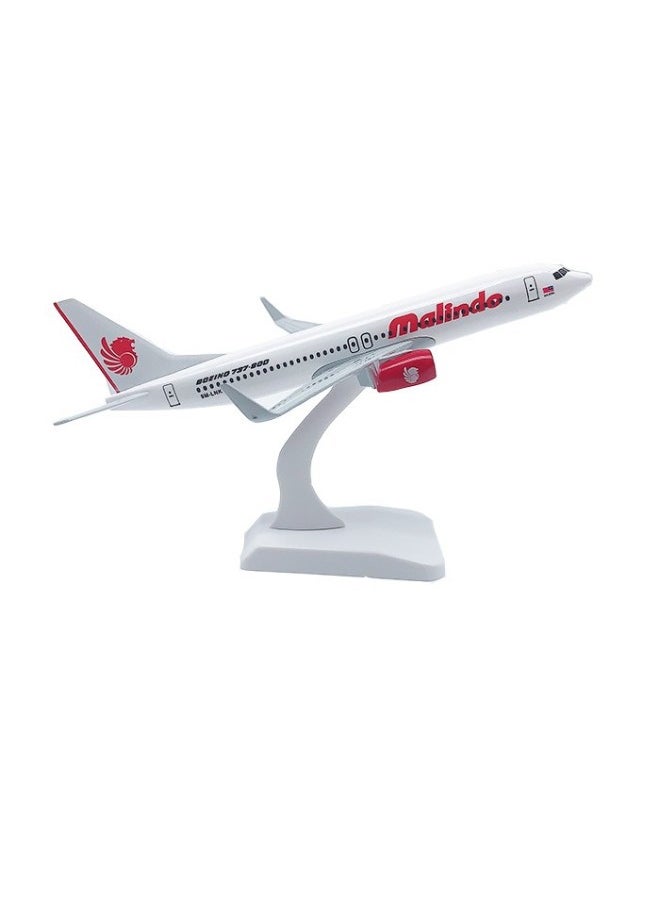 20cm Aircraft Model Alloy Solid Domestic And Foreign Major Aviation Boeing 737 Airbus 380 Ornaments Simulation Model-Color:20cm Malaysia India United Airlines 737