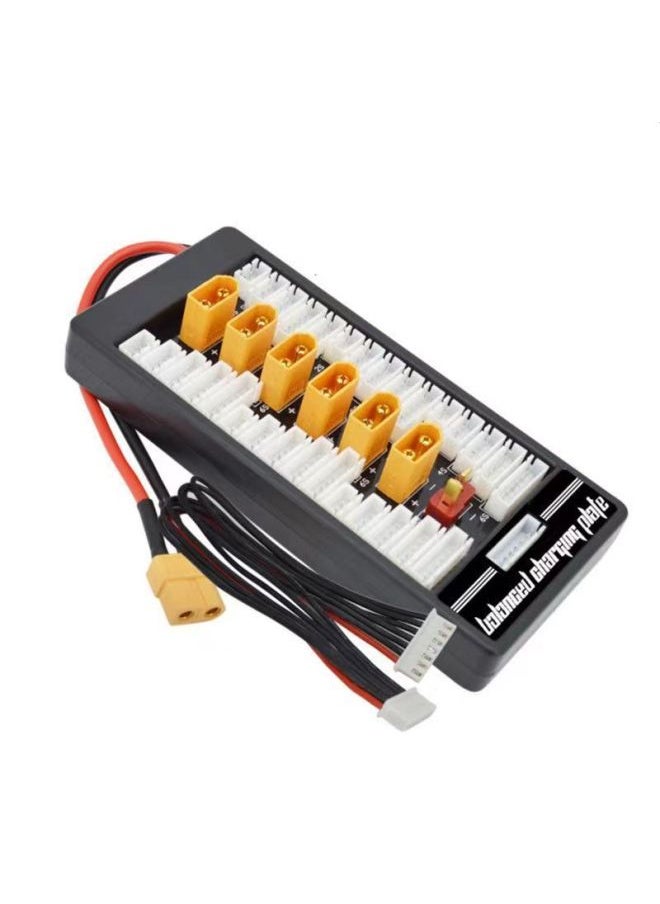 B6 Lithium Battery Balance Charger Conversion XT60 T Plug And Charge Plate Parallel Conversion Expansion Plate Sub-charge Multi-charge Plate-Color:XT60 And Charging Plate XT60 Input