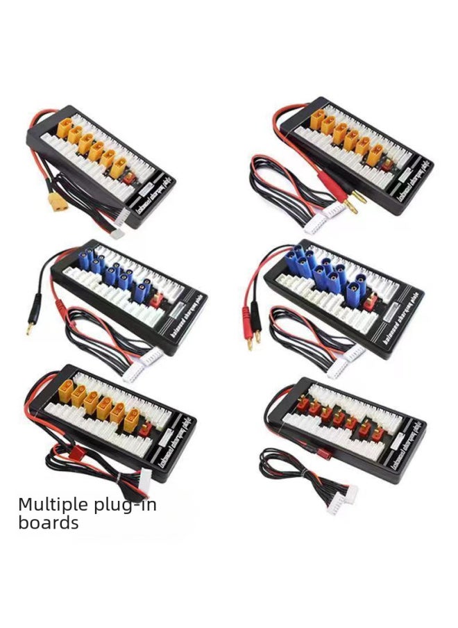 B6 Lithium Battery Balance Charger Conversion XT60 T Plug And Charge Plate Parallel Conversion Expansion Plate Sub-charge Multi-charge Plate-Color:XT60 And Charging Plate XT60 Input