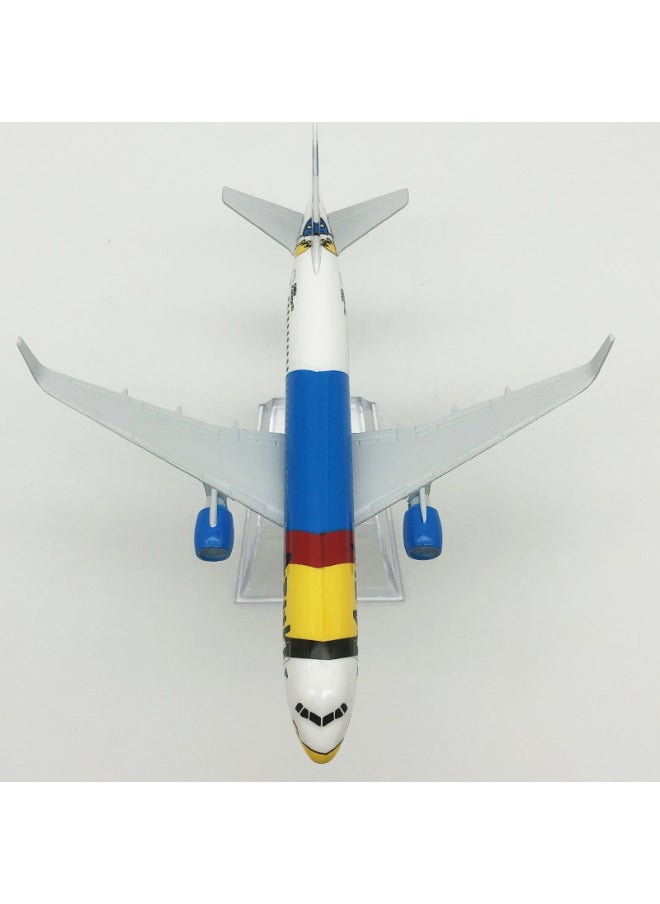 16cm Duck Aviation Alloy Aircraft Model A Generation Of Airbus 320 Manufacturers Sales.-Color:Green