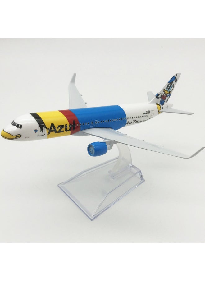 16cm Duck Aviation Alloy Aircraft Model A Generation Of Airbus 320 Manufacturers Sales.-Color:Green