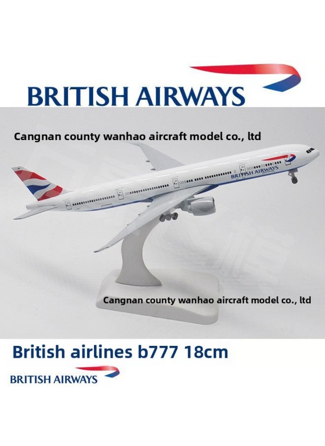 Metal Aircraft Model B777-300ER20cm Aviation Simulation Model Gift Collection China Eastern Airlines Vietnam Indonesia-Color:B777-300ER Indonesia Garuda Indonesia