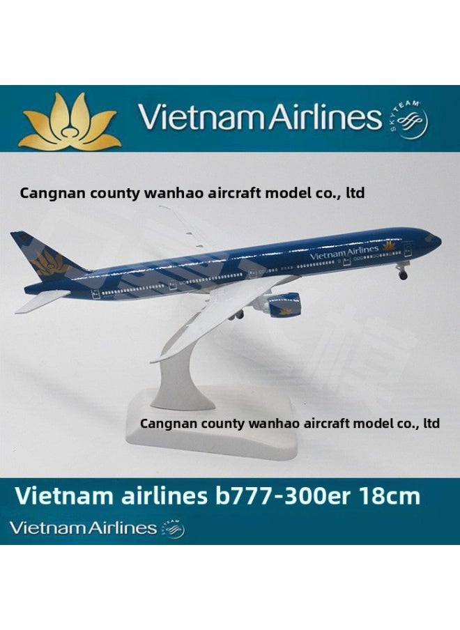 Metal Aircraft Model B777-300ER20cm Aviation Simulation Model Gift Collection China Eastern Airlines Vietnam Indonesia-Color:B777-300ER Indonesia Garuda Indonesia