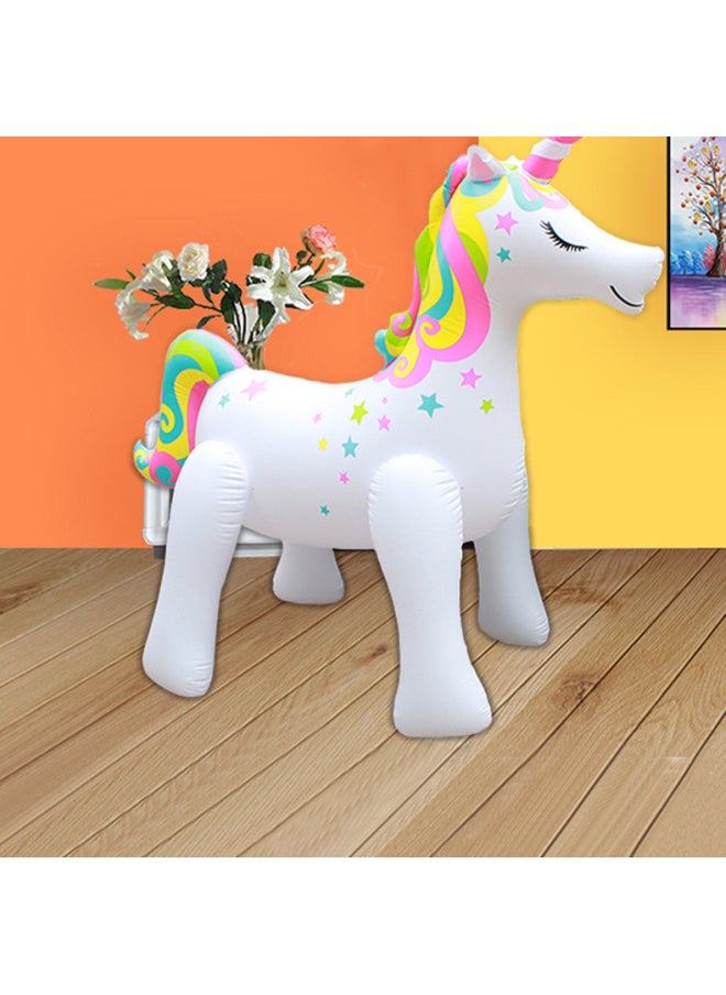 PVC Inflatable Animal Mount Puppy Elephant Dinosaur Unicorn Floating Row Floating Toy Children Swimming Ring-Color:Customization-Specifications:Customization