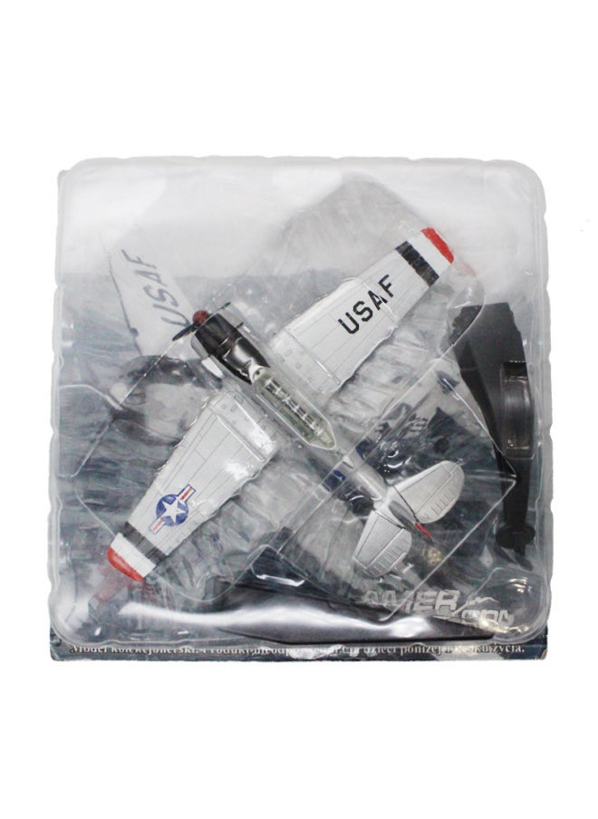 Amir 1:72 American 1953 Texas LT-6G Silver Fighter Simulation Static Aircraft Model Collection-Color:Grey