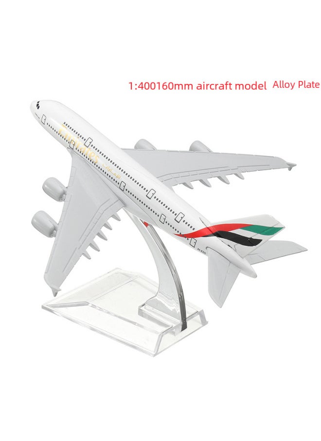 1:400 Civil Aviation Aircraft Model Alloy International Airbus Model Simulation Office Aircraft Model Ornaments-Color:A380 FedEx