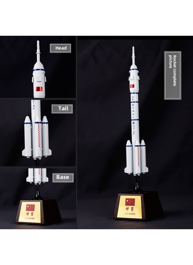 Manufacturers Directly Approved The Long March II Space Rocket Model Alloy Simulation Ornaments Retired Graduation Souvenirs Gifts-Color:1:100 Aluminum Box Packaging