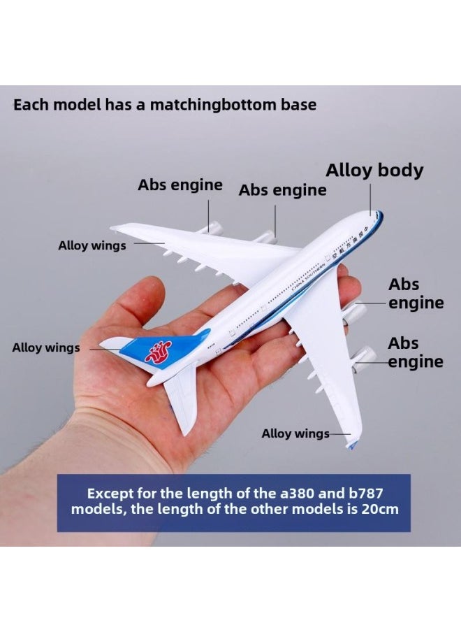 # Aircraft Model Alloy Passenger Aircraft Boeing B7 Air China Eastern Airlines Xiamen Airlines Hainan Airlines Airbus A320 China Southern Airlines B73-Color:Tibetan Airlines 320- 20cm