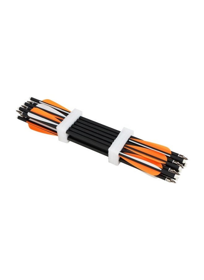 Supply Of Short Arrow Bow Arrows Multi-color 7.5/15/16/18/20/22 Inch Carbon Short Arrows-Color:16 Inch 2 Orange 1 White Mixed Carbon