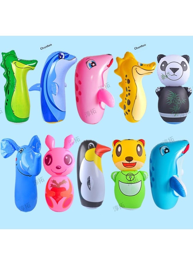Classic Stall Best-selling 70cm Animal Penguin Inflatable Tumbler Baby Inflatable Toys-Color:kt