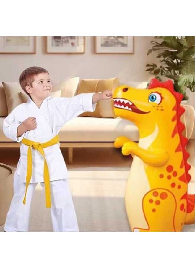 Manufacturers Supply Inflatable Dinosaur Tumbler Children's PVC Inflatable Toys Dinosaur Stall Toys Pushing Gifts-Color: Pink Dinosaur-Specifications:+foot Pump + Repair Patch