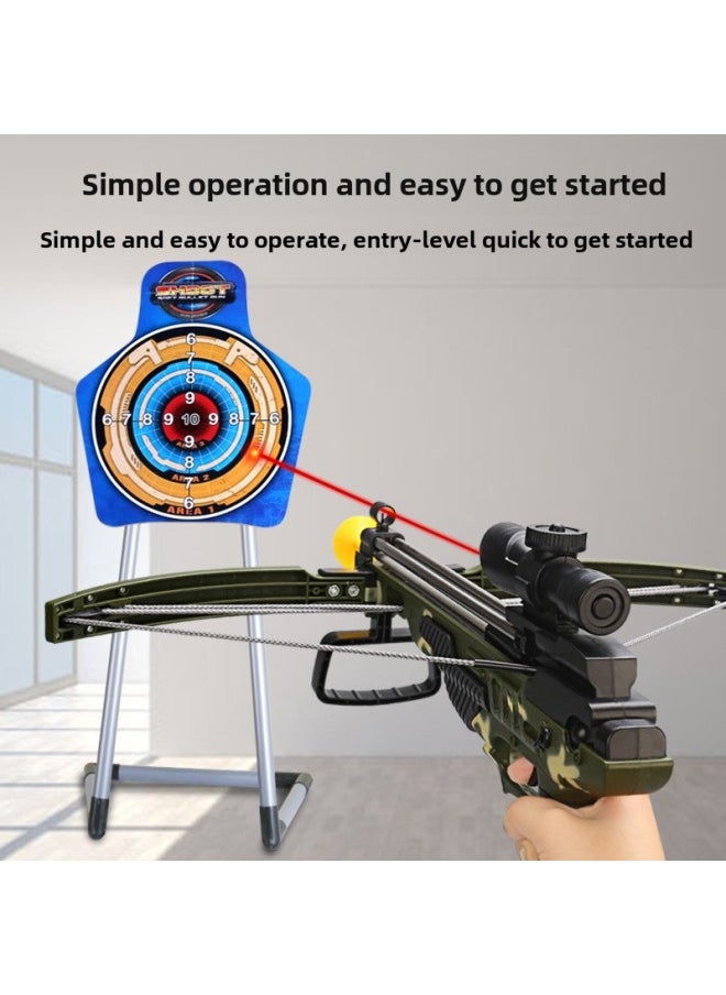 Children's Bow And Arrow Toy Introduction Archery Shooting Toy Soft Glue Sucker Arrow With Target Leisure Entertainment Model-Color:418A Camouflage Crossbow 6 Arrow Hanging Target