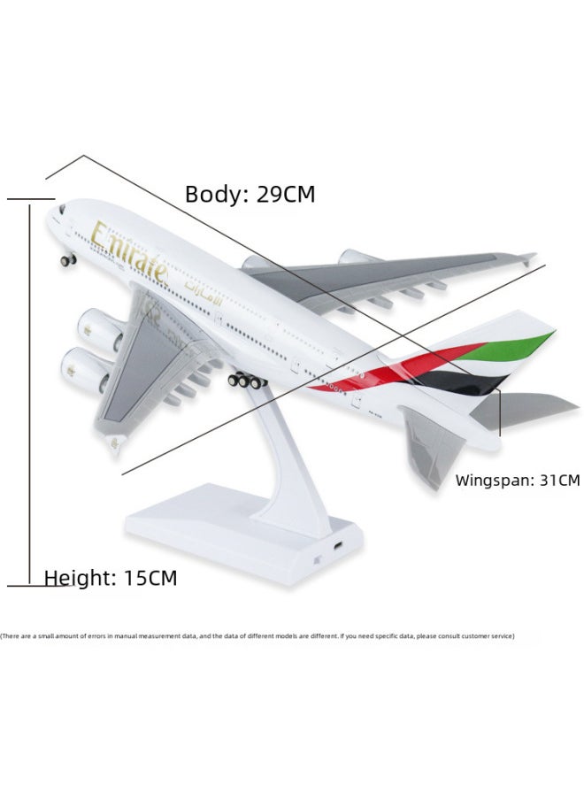 Toy Airplane Model Boeing 747-400 Lufthansa Airlines Highly Detailed Diecast Metal Plane Stand-Color: City Painting-Shenzhen No. B737-30cm