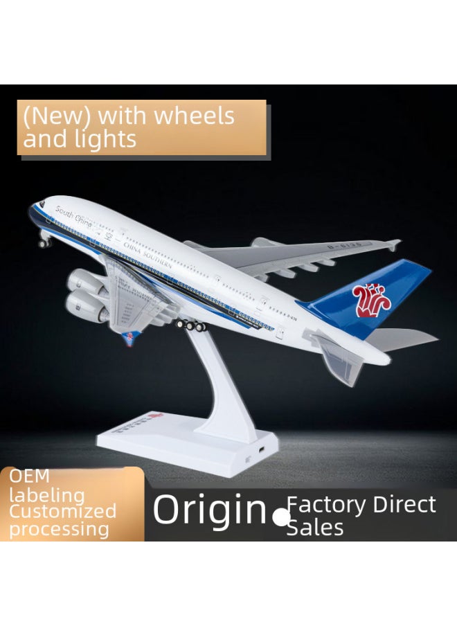 Toy Airplane Model Boeing 747-400 Lufthansa Airlines Highly Detailed Diecast Metal Plane Stand-Color: City Painting-Shenzhen No. B737-30cm