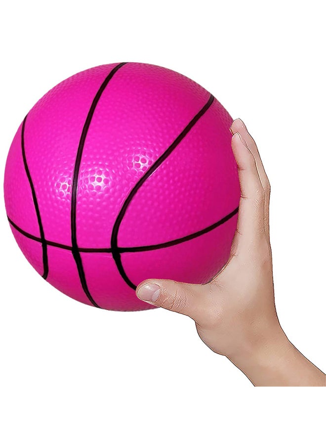 Popular Children's Toy Basketball PVC Inflatable Elastic Ball 16/18CM Multi-color Optional Elastic Ball-Color:Basketball Powder-Specifications:18CM