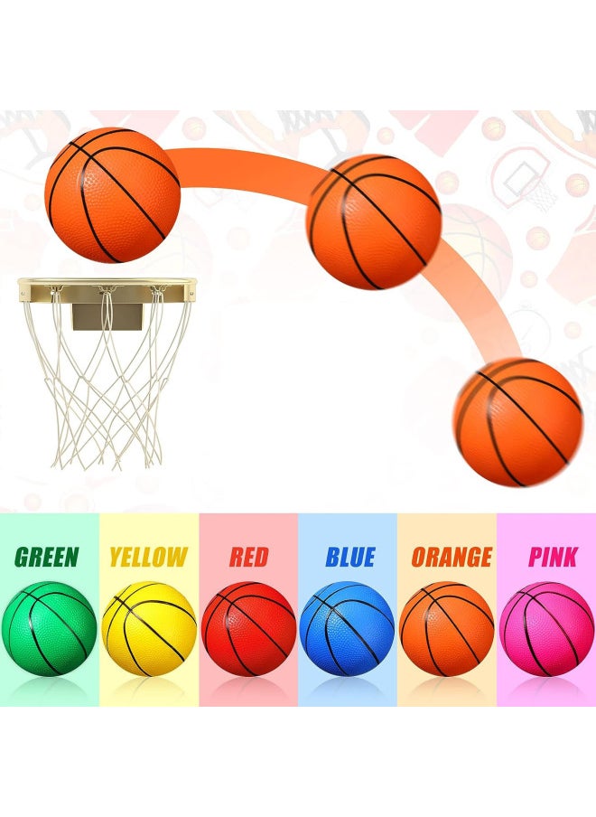 Popular Children's Toy Basketball PVC Inflatable Elastic Ball 16/18CM Multi-color Optional Elastic Ball-Color:Basketball Powder-Specifications:18CM
