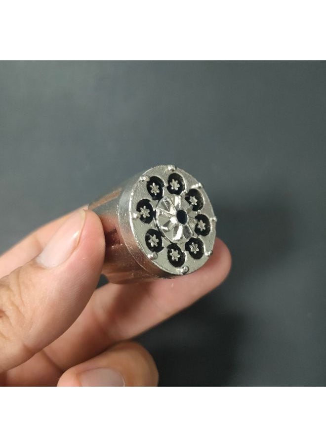 Alloy Play Props Model Version Bison Long Tube Double Tube Silencer Western Denim Disassembly Modern Large Rhinoceros Furnishings-Color:Z-Specifications:17cm Disassembly-Naruto