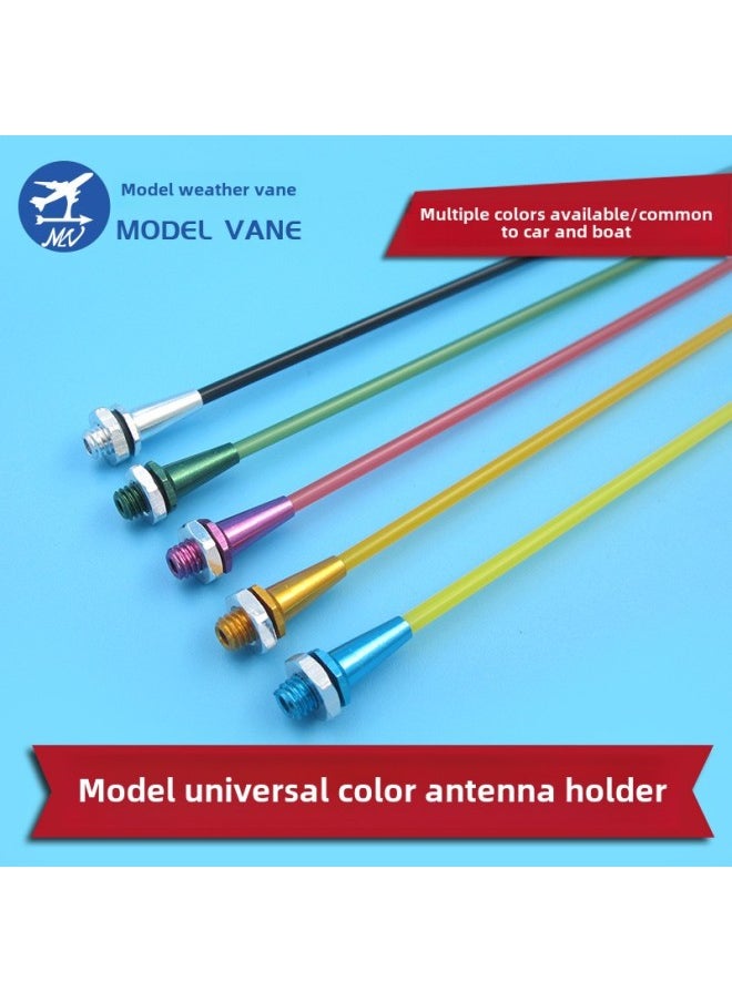 Ship Model Car Model Universal Color Antenna Pedestal Antenna Tube Sleeve Aluminum Alloy Antenna Pedestal Assembly-Color:Green Seat + Green Tube Assembly