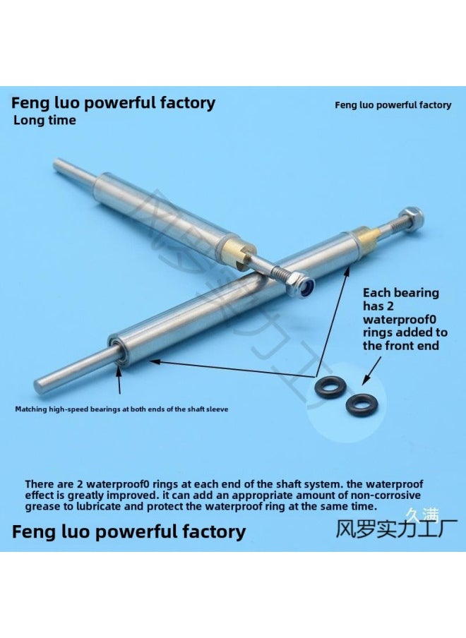 Remote Control Ship Model Ship 4mm Ship Shaft Assembly Drive Shaft System Nesting Ship Pull Net Ship Shaft-Colour:Shaft Length 35/shaft Sleeve 30cm-version