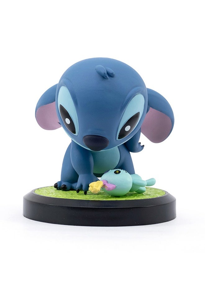 Lilo And Stitch Art Gallery Figure Series| Collectible Figure | Display Figure | Perfect Gift for Collectors and Kids - Stitch Gleaning the Scrump