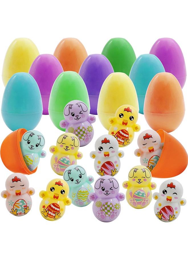 Easter Eggs with Novelty Toys Basket Stuffers Gift Pinata Toy Classroom Prizes for Children