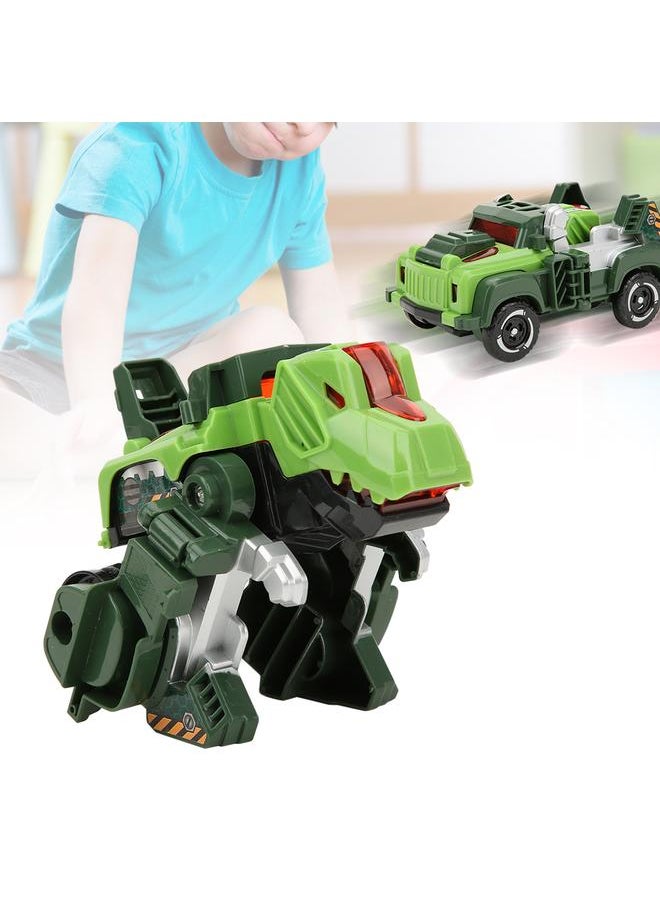 Deformation Dinosaur Figures Plastic Inertial Pull Forword Car Vehicle Toy Model Kid Children Novelty GiftGreen