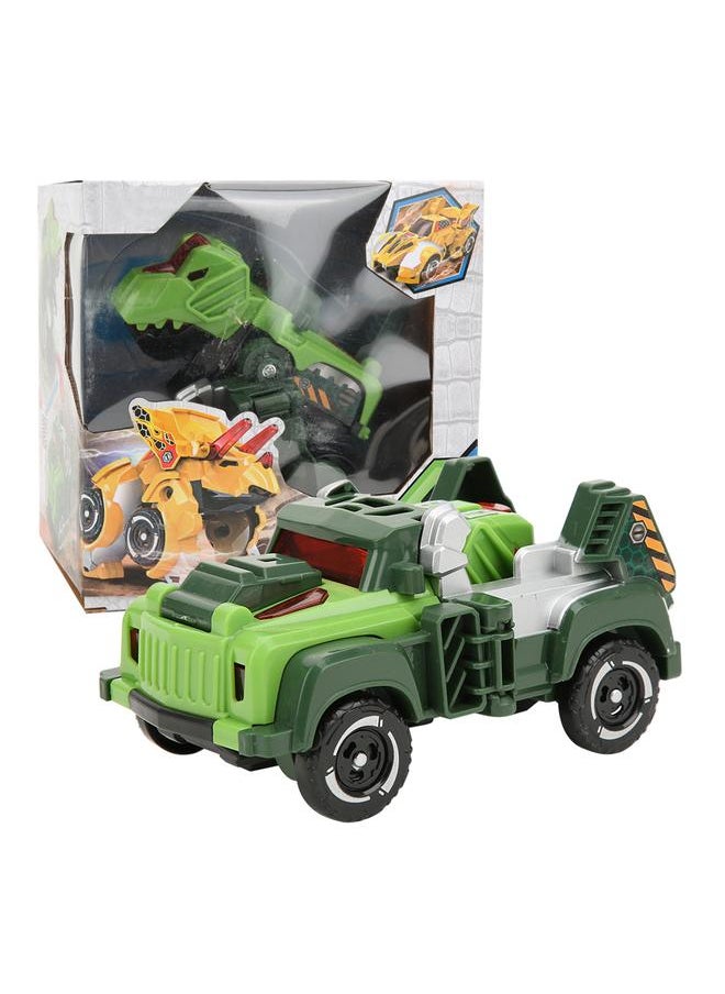 Deformation Dinosaur Figures Plastic Inertial Pull Forword Car Vehicle Toy Model Kid Children Novelty GiftGreen