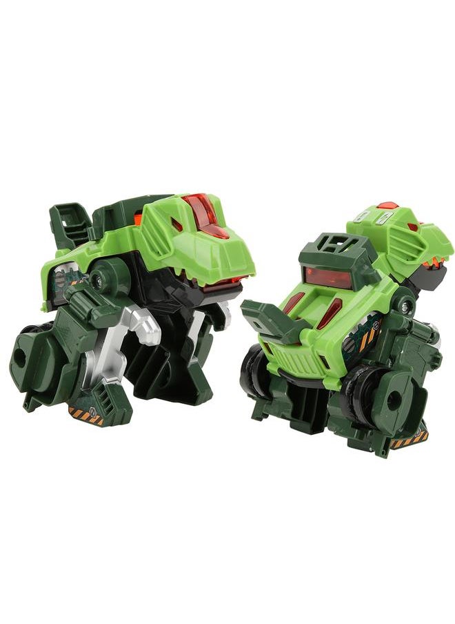 Deformation Dinosaur Figures Plastic Inertial Pull Forword Car Vehicle Toy Model Kid Children Novelty GiftGreen