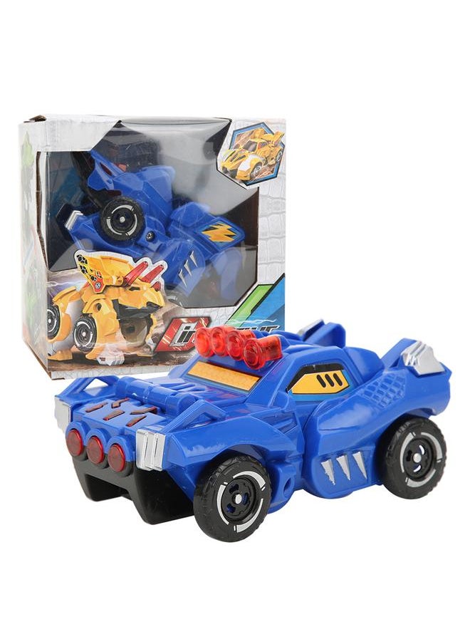 Deformation Dinosaur Figures Plastic Inertial Pull Forword Car Vehicle Toy Model Kid Children Novelty GiftBlue