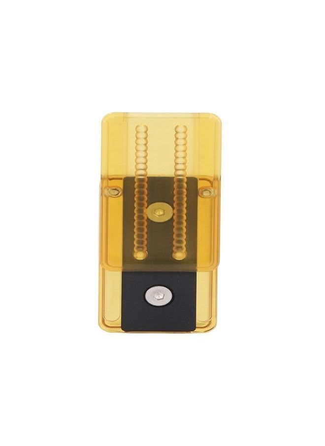 Amber Transparent PEI Slider Toy Stress Relief Decompression Double Track Push Black PTFE