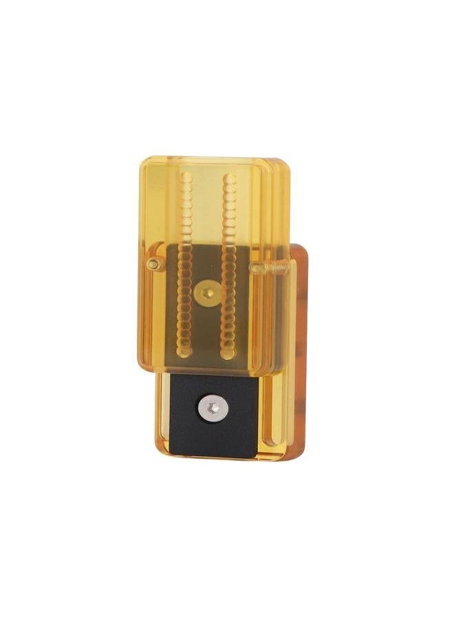 Amber Transparent PEI Slider Toy Stress Relief Decompression Double Track Push Black PTFE