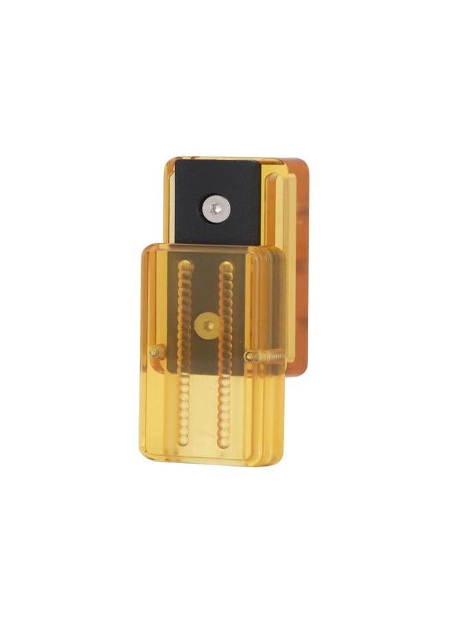 Amber Transparent PEI Slider Toy Stress Relief Decompression Double Track Push Black PTFE