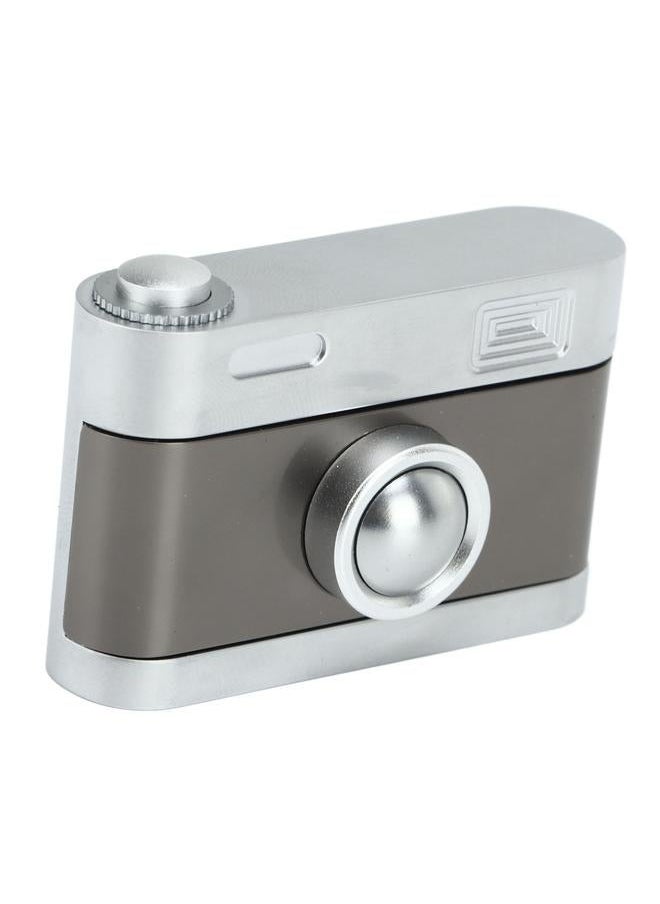 Camera Shaped Fidget Slider ADHD Push Adult Metal Press Click Anxiety Stress Relief Toy for Office Black