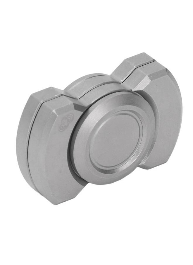 Fidget Slider Toy Portable Lightweight Ergonomic Multifunctional Rugged Relief Stress for Adult ADHD ADD Silver