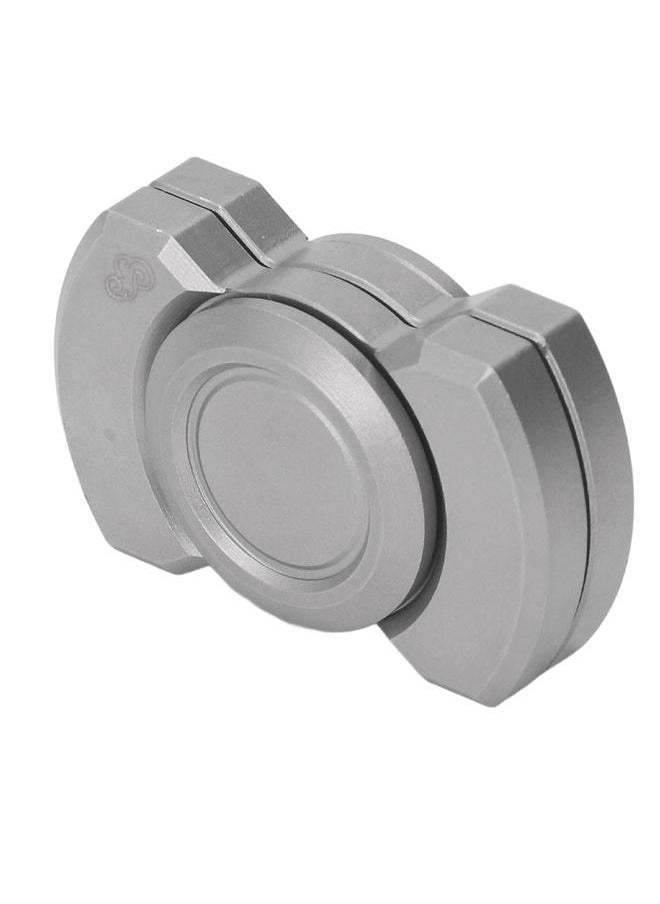Fidget Slider Toy Portable Lightweight Ergonomic Multifunctional Rugged Relief Stress for Adult ADHD ADD Silver