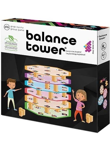 Balance Tower Intelligence and Mind Game 7+ Age 2 Players