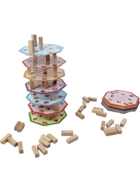 Balance Tower Intelligence and Mind Game 7+ Age 2 Players