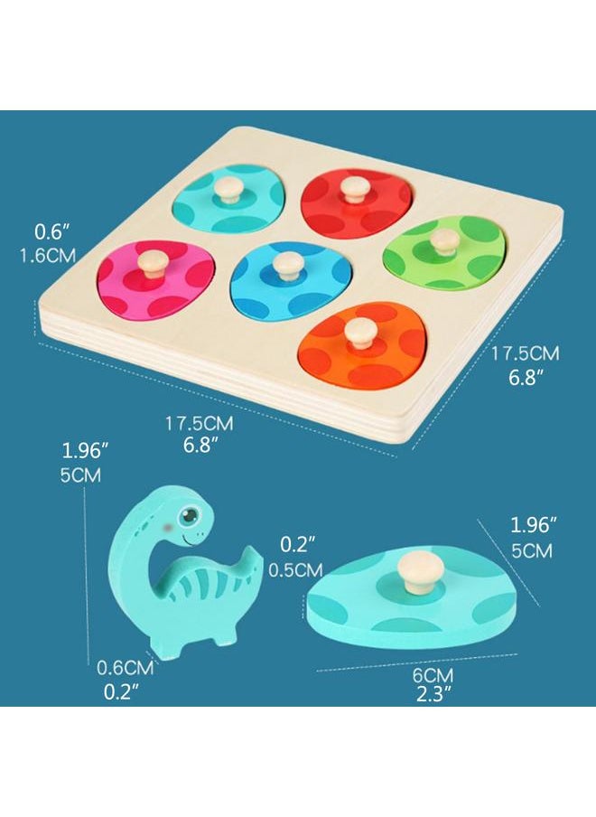 Wooden Dinosaur Memory Board Games Toy for Children 3D Puzzle Game Kids Educational Toys Birthday Gift