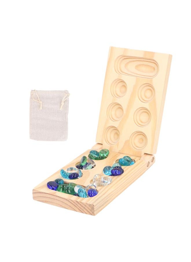 Folding African Stone Game Wooden Intellectual Logic Thinking Training Parent Child Interaction Educational Small