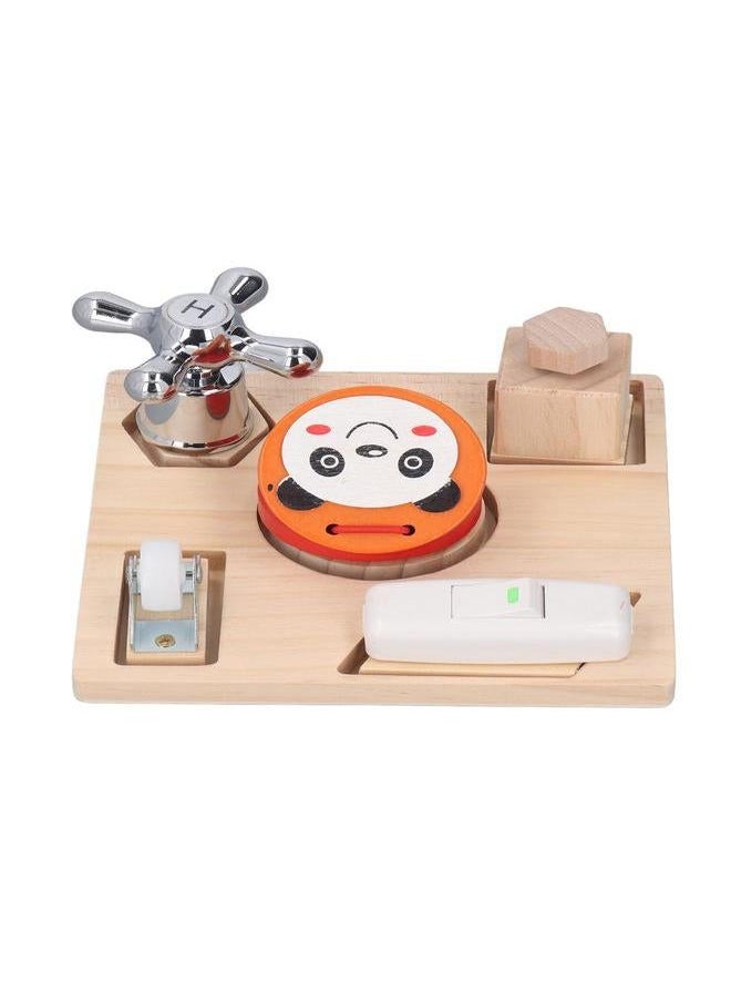 Kids Sensory Board Toy Enhance Thinking Development Multifunctional Early Educational Wooden