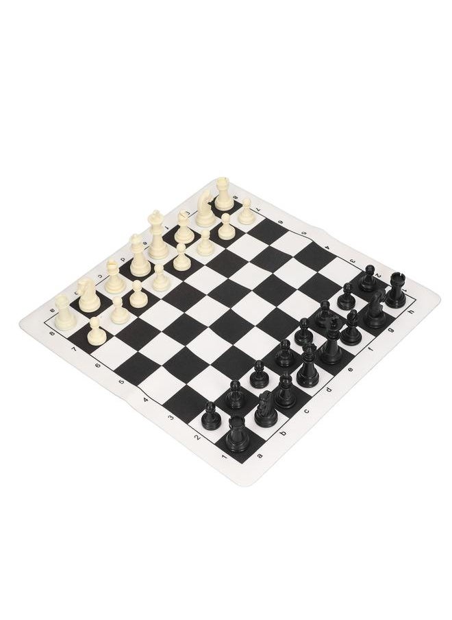 Chess Set Plastic International Chess Set Black And White Checkerboard Set With A Storage Bag