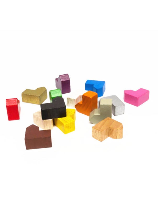 Direct Supply Board Game Chessboard Small House Accessories Monopoly Catan Island Wooden Pieces Production-Color:Yellow