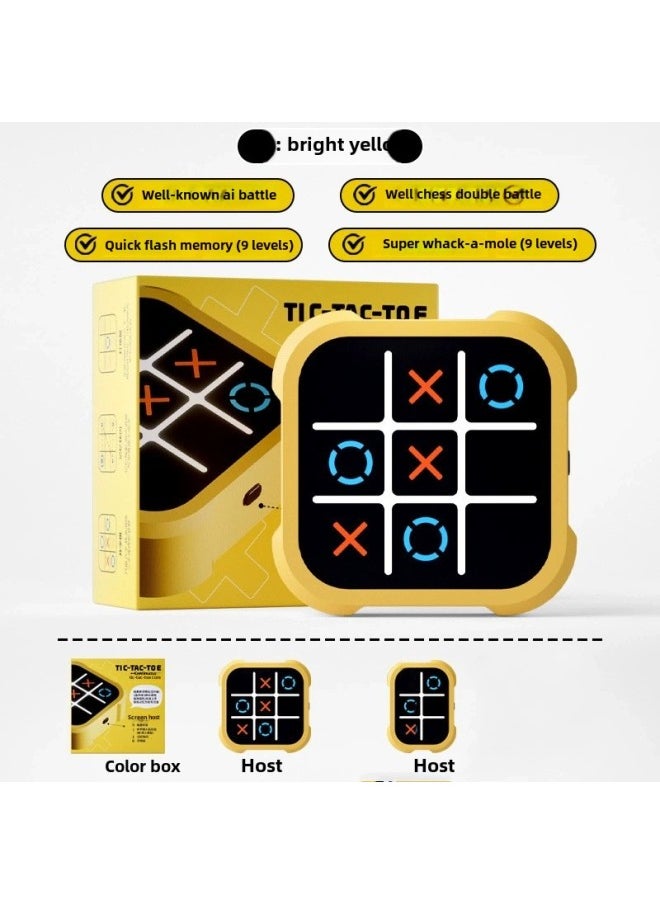 Tremolo With Tic-tac-toe Children's Toys Gobang Multi-function Chessboard All-in-one Game For Children-Color:Sky Blue