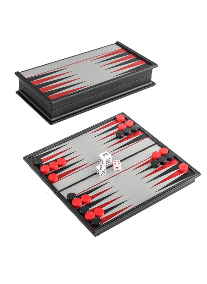 Chess Suit Foldable Chessboard Magnetic Chess Piece Student Children Training Adult Large Multiple Sizes-Color:Magnetic Backgammon-Specification:Chessboard