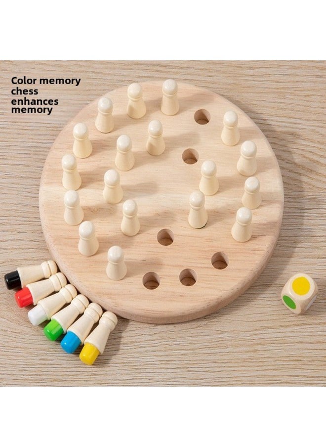 Children's Memory Board Concentration Training Logical Thinking Educational Toys Parent-child Interaction Family Desktop Game-Color:Memory Chess Color Box Type A 16cm Thick 1.4cm