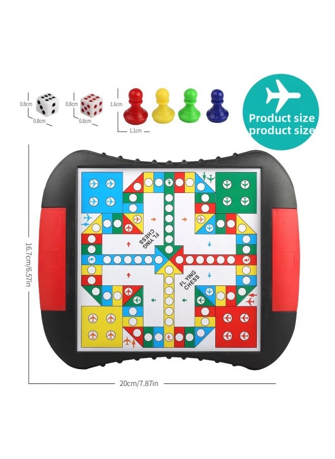Chess Suit Foldable Chessboard Magnetic Chess Piece Student Children Training Adult Large Multiple Sizes-Color:2106 Magnetic Aircraft Chess-Specification:Chessboard