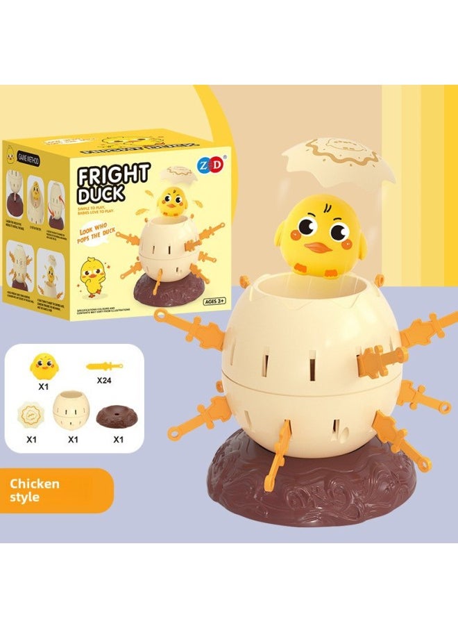 Mini Penguin Pirate Bucket Frog Catapult Bucket Decompression Interactive Leisure Toy Board Game Competitive Game-Specifications:Duck Style
